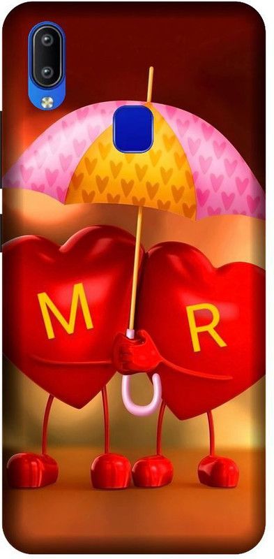 Thecoverking Back Cover for Vivo Y95 (M,R letter,M,R alphabet,M,R word, M,R name, heart, cases cover  (Multicolor, Waterproof, Pack of: 1)
