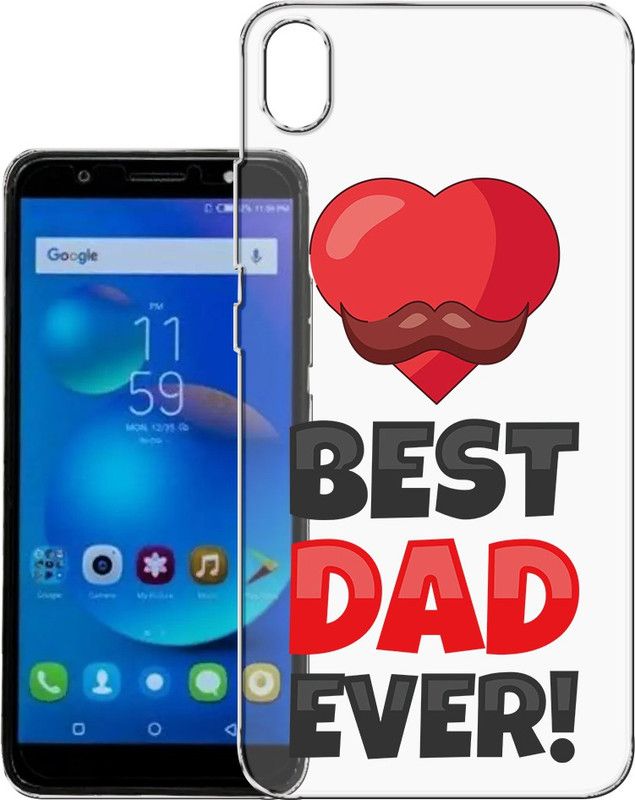 HANIRY Back Cover for Tecno i3 Pro / i3 Pro back cover / BEST DAD EVER TEXT / Designer / PNG_88  (Multicolor, Flexible, Silicon, Pack of: 1)