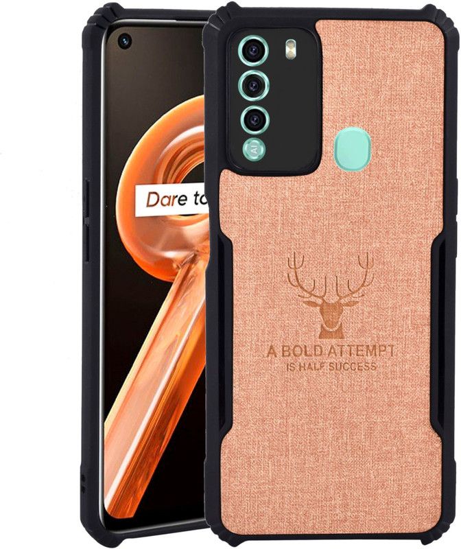 Spicesun Back Cover for itel Vision 2  (Brown, Shock Proof, Pack of: 1)