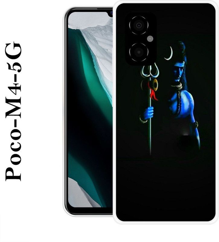 SHIVKUDI Back Cover for Poco M4 5G  (Multicolor, Grip Case, Silicon)