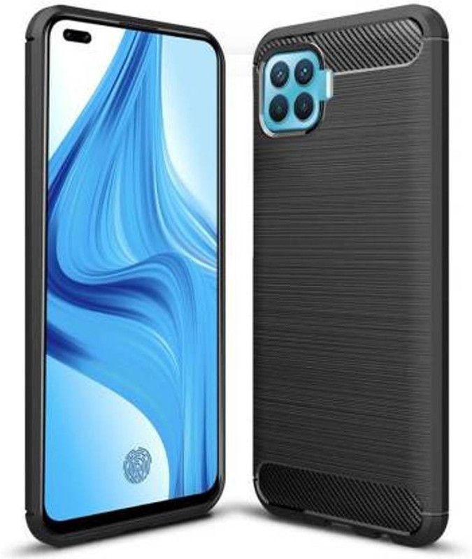 RVTCC Back Cover for Oppo F17 Pro  (Black, Pack of: 1)