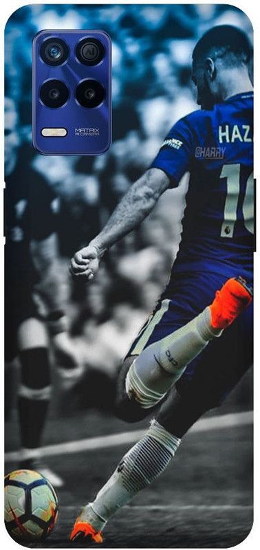 Bluvver Back Cover for Realme 8s 5G , RMX3381, Printed Eden Hazard Football Back Cover  (Multicolor, Hard Case, Pack of: 1)