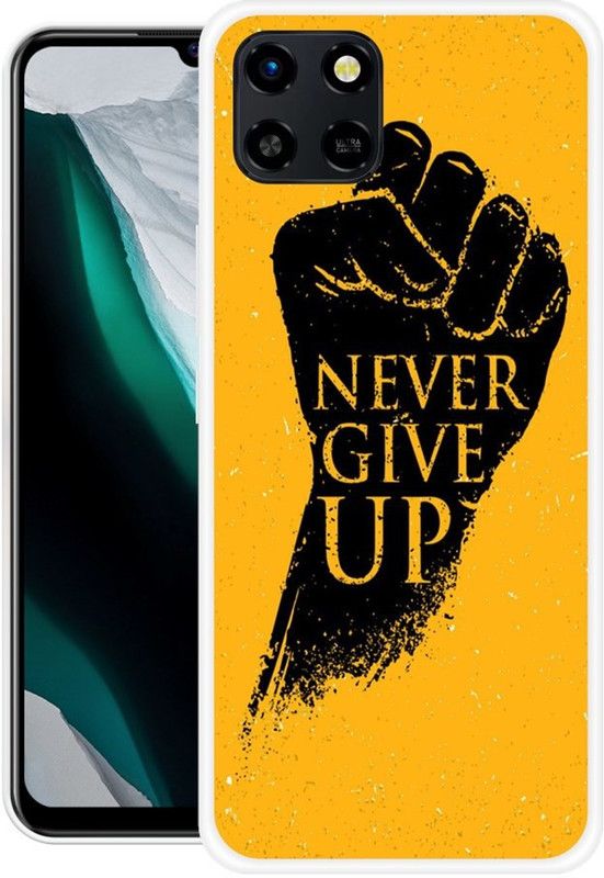 BAGRA Back Cover for Infinix Smart 6 HD  (Yellow, Black, Grip Case, Silicon)