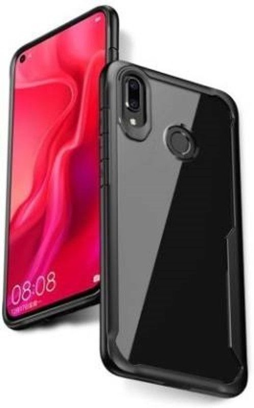 KRBL Back Cover for Realme 3i  (Black, Transparent, Pack of: 1)