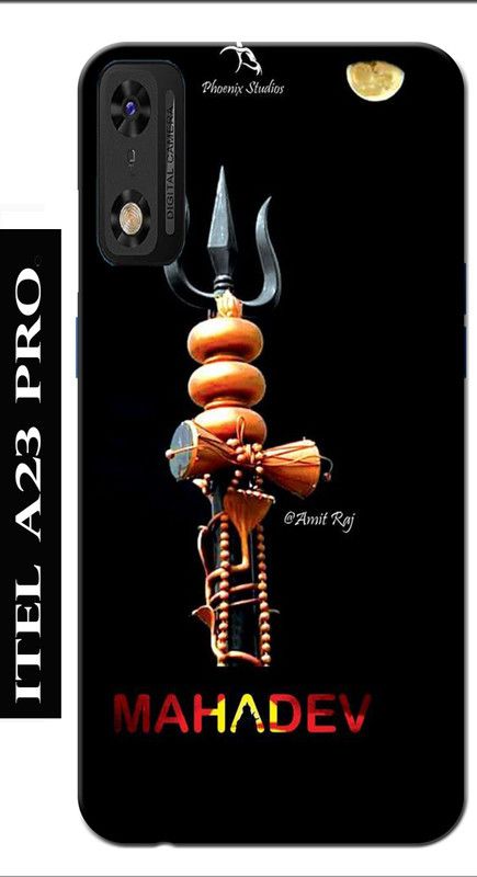 BIVAX Back Cover for ITEL A23 PRO  (Black, Silicon, Pack of: 1)