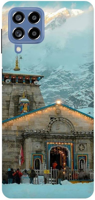 THE NARAYANA COLLECTIONS Back Cover for SAMSUNG GALAXY M53-KEDARNATH,SHIV,MAHADEV,TEMPAL  (Multicolor, Hard Case, Pack of: 1)
