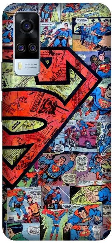 URCHIN Back Cover for Vivo Y31 Superman, Superman Logo, Wallpaper, Superhero, DC comic, Movie, Comic  (Multicolor, Shock Proof)