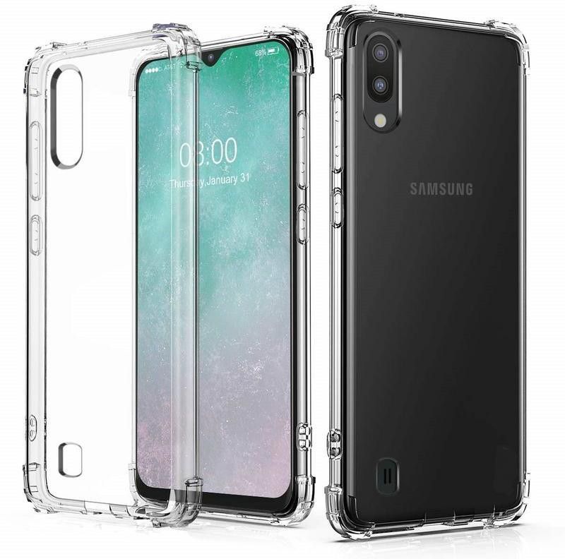 Elica Bumper Case for Samsung Galaxy M10  (Transparent, Shock Proof, Pack of: 1)