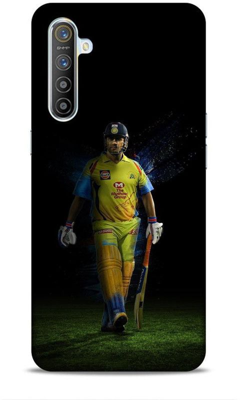 zingcart Back Cover for Blue Turns Yellow Dhoni Printed Back Cover Case For REALME X2  (Multicolor, Hard Case, Pack of: 1)
