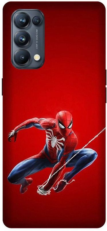 SRIJONI Back Cover for Oppo Reno 5 Pro  (Red, Blue, 3D Case)