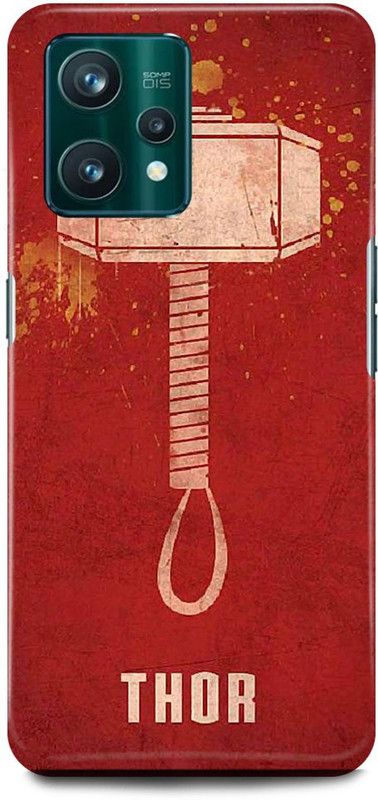 Dimora Back Cover for OPPO A76 , THORHAMMER AVENGERMARVEL SUPERHEROCOMICAVENGERS ENDGAME  (Red, Hard Case, Pack of: 1)