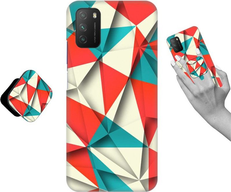 Coberta® Back Cover for POCO M3  (Multicolor, Cases with Holder, Pack of: 1)