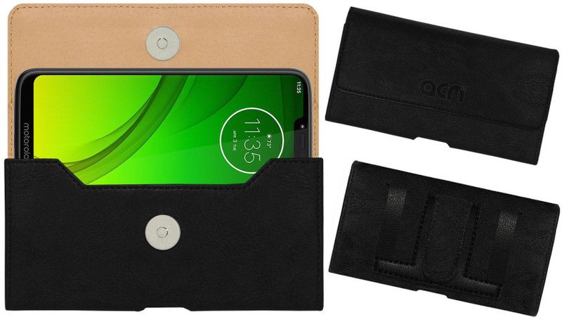 ACM Pouch for Motorola Moto G7 Power  (Black, Holster, Pack of: 1)