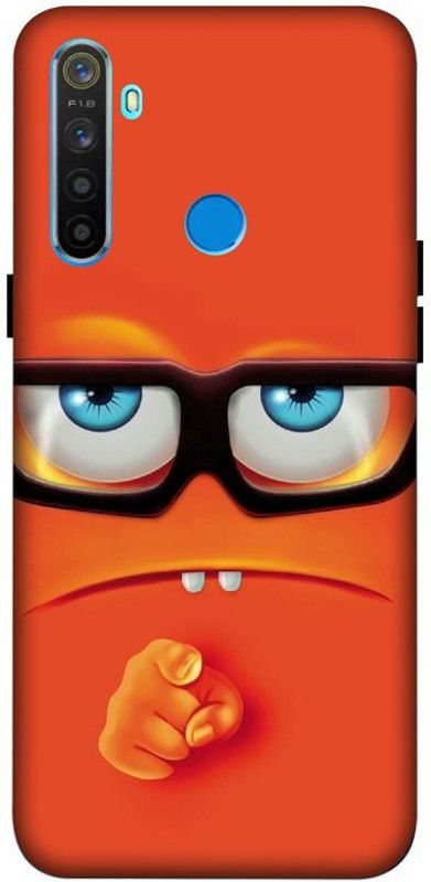 LUCKY MOBI.COM Back Cover for REALME 5s  (Orange, Waterproof, Pack of: 1)