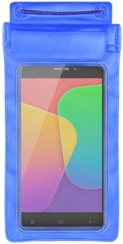 ACM Pouch for M-Tech Turbo L10  (Blue, Waterproof, Silicon, Pack of: 1)