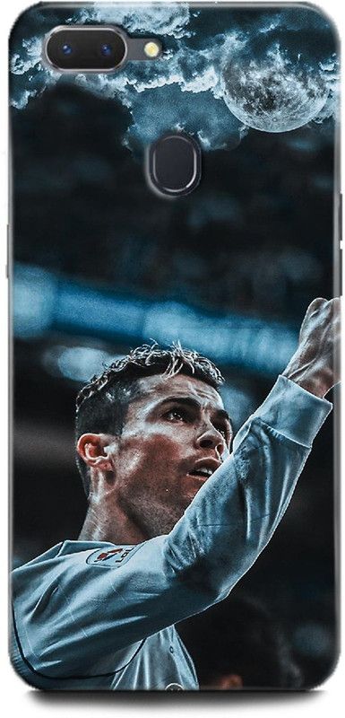 INDICRAFT Back Cover for OPPO A12, CPH2083 CRISTIANO RONALDO, CR-7, REAL MADRID, FOOTBALL, JERSEY, SPORTS  (Multicolor, Hard Case, Pack of: 1)