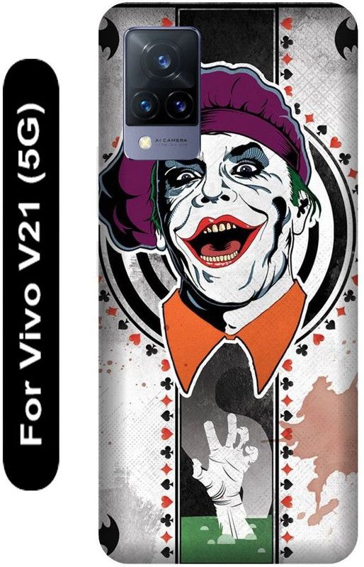 SSMORYA Back Cover for Vivo V21 5G, Joker-Batman Printed  (Multicolor, Hard Case, Pack of: 1)