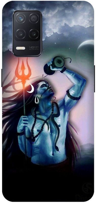 3D U PRINT Back Cover for Realme 8s (5G),RMX3381 shiv ,Shiv ji,mahadevji  (Black, Waterproof, Pack of: 1)