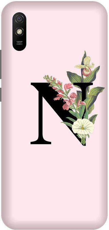 PHONE WALEY.COM Back Cover for Redmi 9i ,MZB080UIN , N letter,N name N word , Printed Back Cover  (White, Hard Case, Pack of: 1)