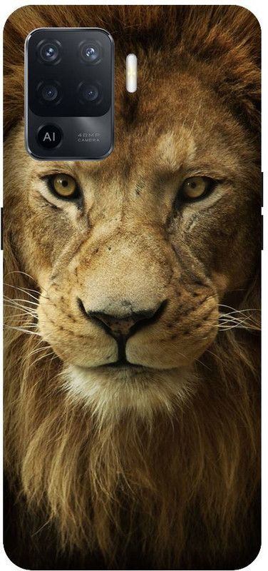 BYXIS Back Cover for Oppo F19 Pro Lion, King, Logo, Black, Lion King  (Multicolor, Shock Proof, Pack of: 1)