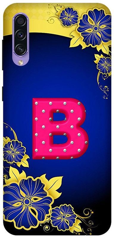SSMORYA Back Cover for Samsung Galaxy A50s B Letter Pink Printed  (Multicolor, Shock Proof, Pack of: 1)