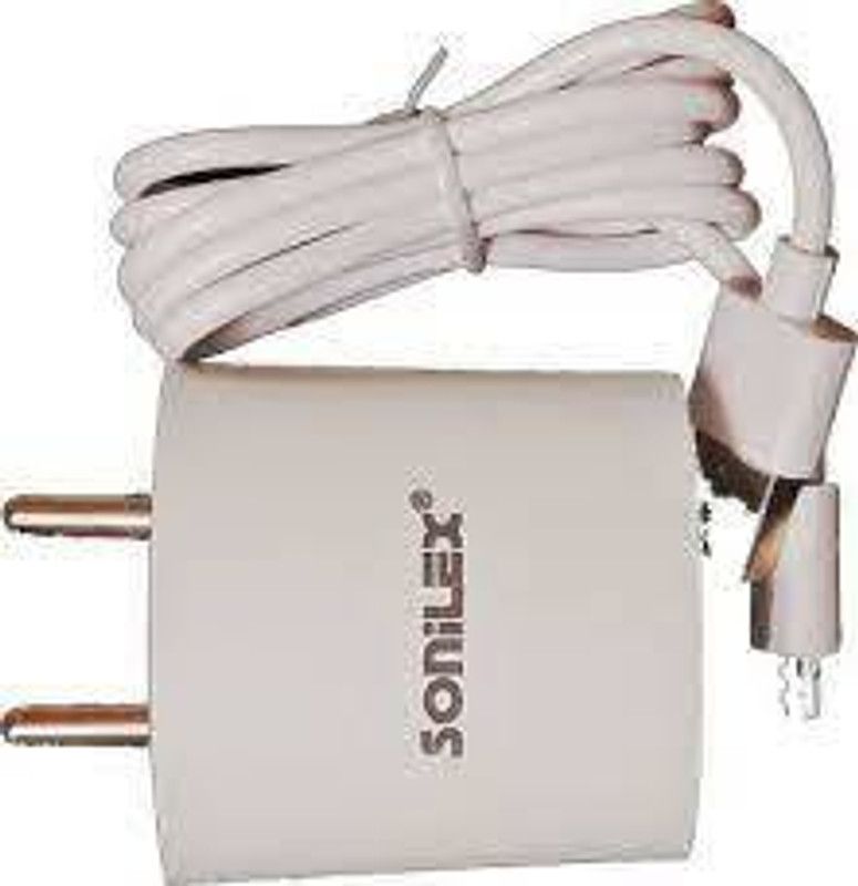 MOBILE CHARGER 3 A Multiport Mobile Charger with Detachable Cable  (WHITE)