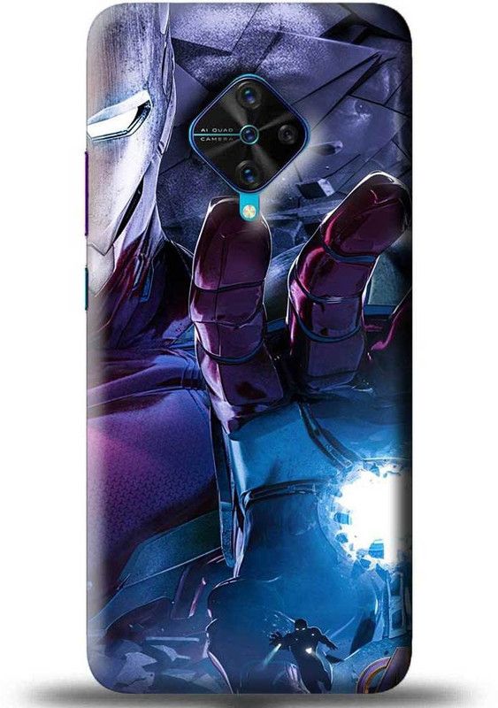 NDCOM Back Cover for VIVO S1 PRO Avengers End Game Iron Man Printed  (Multicolor, Hard Case, Pack of: 1)