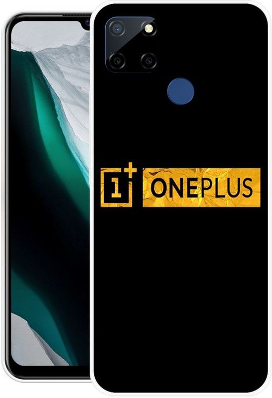 Looy Back Cover for Realme C12  (Gold, Flexible, Silicon, Pack of: 1)