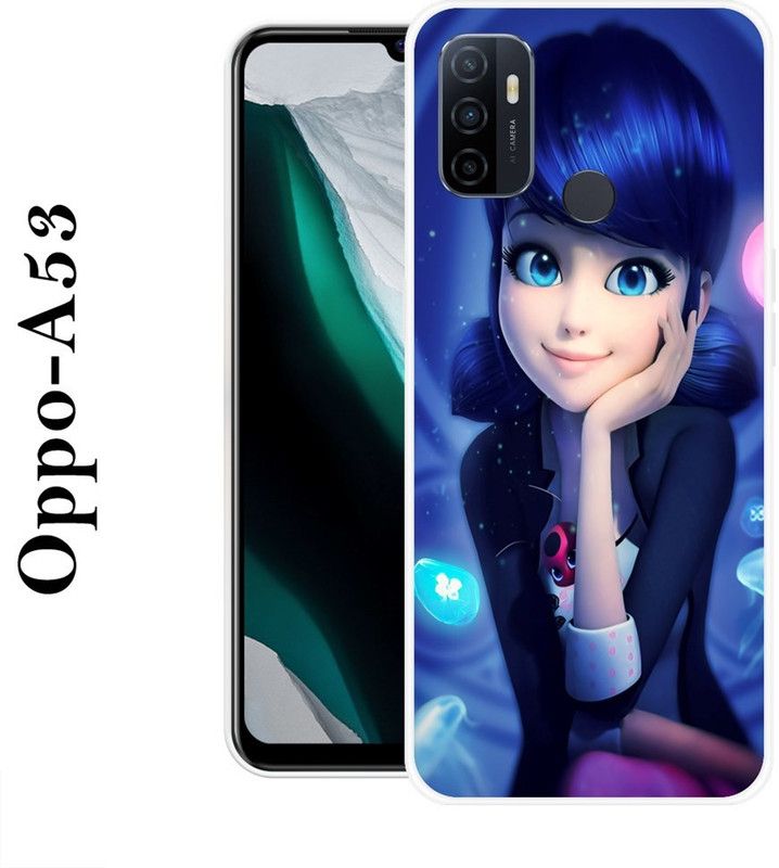 INDIALAND Back Cover for Oppo A53  (Multicolor, Silicon)