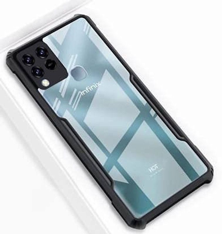 itrusto Back Cover for infinix hot 10s  (Transparent, 3D Case, Pack of: 1)