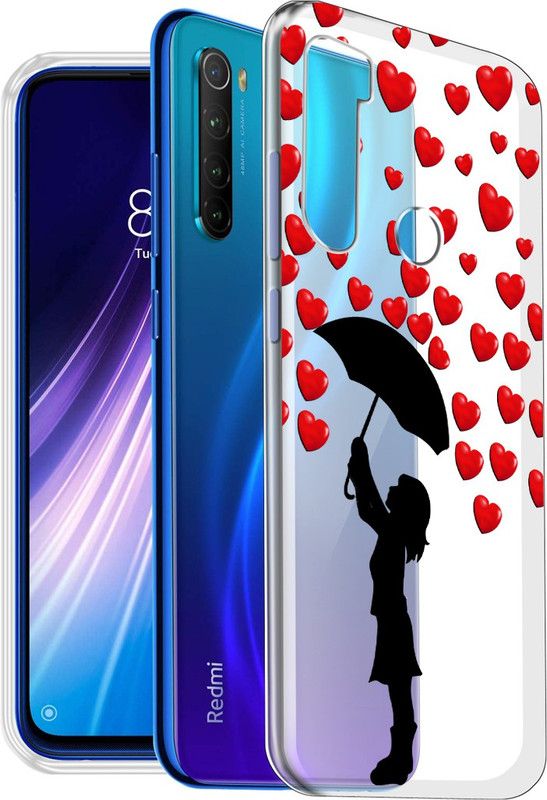 Flipkart SmartBuy Back Cover for Mi Redmi Note 8  (Multicolor, Shock Proof, Silicon, Pack of: 1)