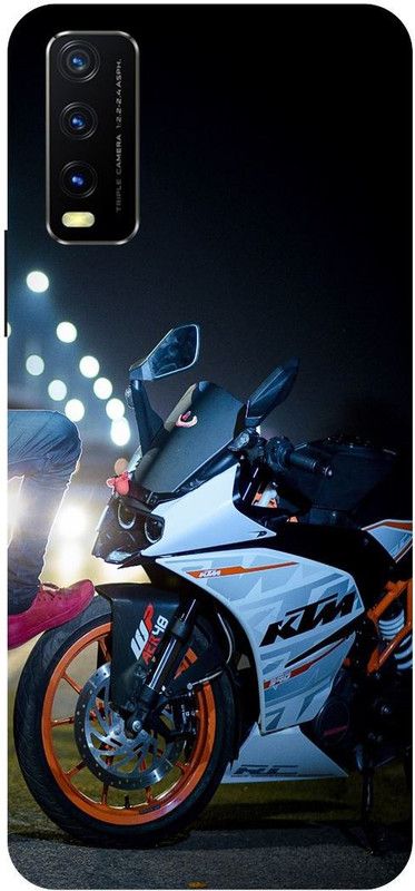 Bluvver Back Cover for Vivo Y12s, V2033, Printed Superbike Ktm Bike Lover Back Cover  (Multicolor, Hard Case, Pack of: 1)