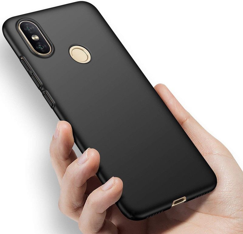 CELLCAMPUS Back Cover for Mi A2, Mi 6X, Mi A2, Mi 6X  (Black, Grip Case, Pack of: 1)