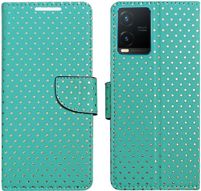 AD Enterprises Flip Cover for Vivo T1X  (Green, Magnetic Case, Pack of: 1)