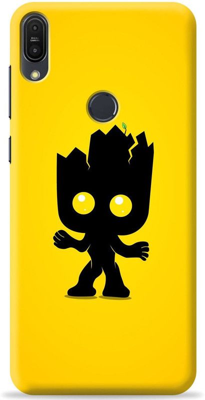 Crafter Back Cover for Asus Zenfone Max Pro M1  (Yellow, Shock Proof, Pack of: 1)