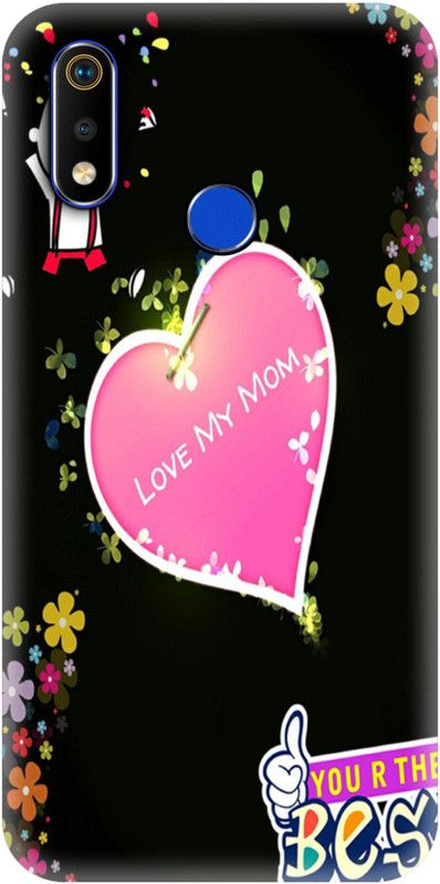 Smutty Back Cover for Realme 3 Pro, RMX1851 - Love Mom Print  (Multicolor, Hard Case, Pack of: 1)