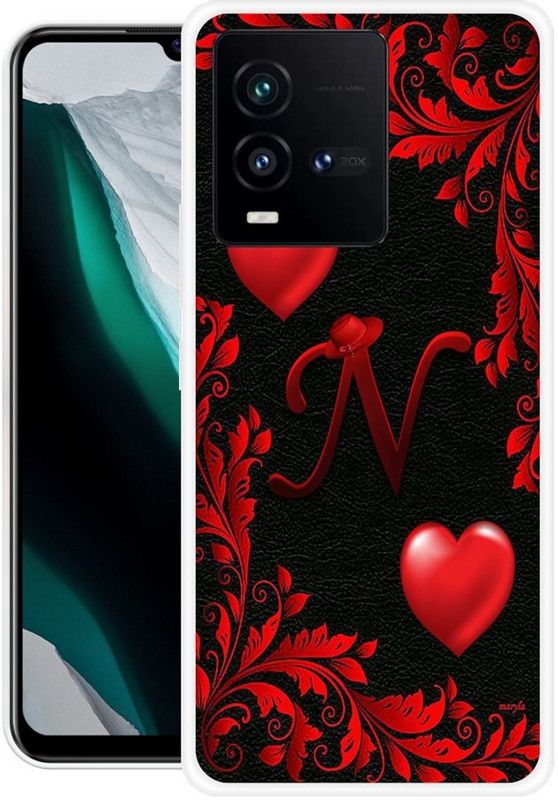 KUDI Back Cover for IQOO 9T 5G  (Red, Black, Silicon)