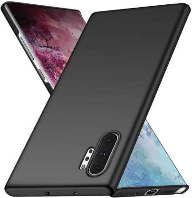 FLEETIA Back Cover for SAMSUNG GALAXY NOTE 10 PRO  (Black, Silicon, Pack of: 1)