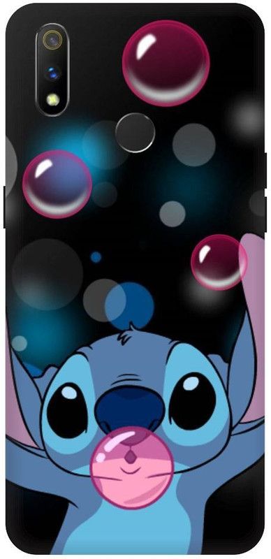 URCHIN Back Cover for Realme 3 stitch and leo, stitch, cartoon, disney, funny, cute  (Multicolor, Shock Proof, Pack of: 1)