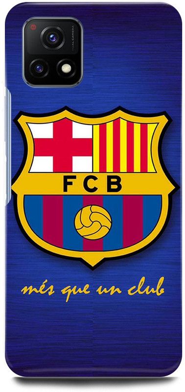 play fast Back Cover for Vivo Y72 5G, V2060 FCB, BARCELONA, LOGO, SIGN  (Blue, Hard Case, Pack of: 1)