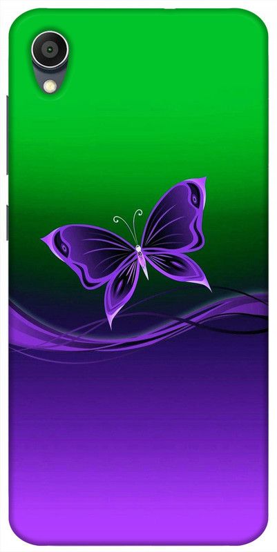 Sswastik Back Cover for Vivo Y91i  (Green, Purple, Grip Case, Silicon, Pack of: 1)