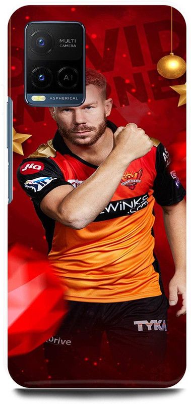 play fast Back Cover for Vivo Y33T, V2146 DAVID, WARNER, SUNRISES, HYDERABAD  (Orange, Hard Case, Pack of: 1)