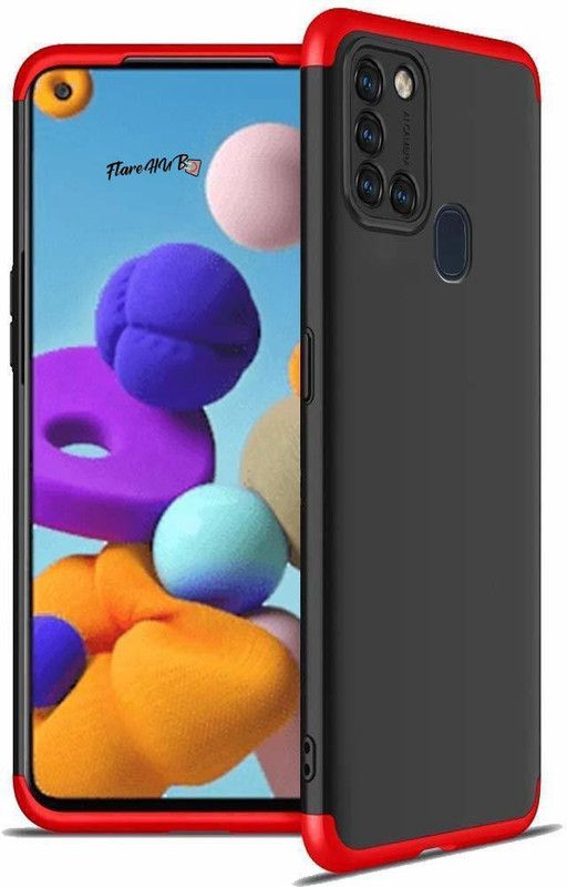 FlareHUB Back Cover for Realme C17  (Red, Hard Case, Silicon)