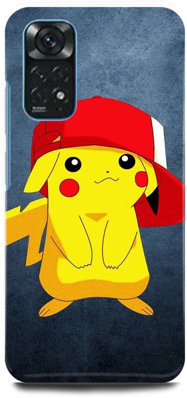 play fast Back Cover for Redmi Note 11 PIKACHU, POKEMON, CARTOON  (Yellow, Hard Case, Pack of: 1)