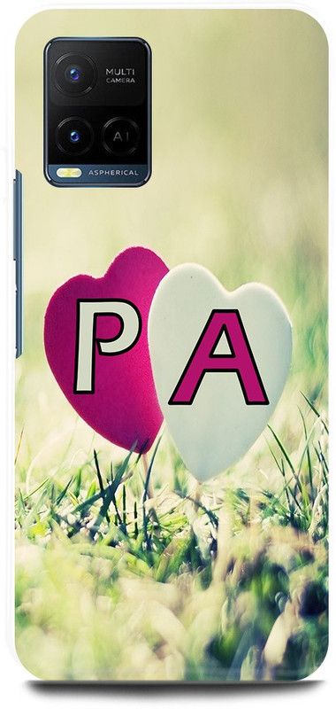 JUGGA Back Cover for Vivo Y21T, V2135, P LOVES A NAME,P NAME, A LETTER, ALPHABET,P LOVE A NAME  (Green, Hard Case, Pack of: 1)