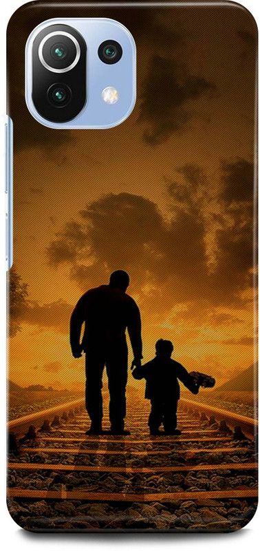 JUGGA Back Cover for Xiaomi 11Lite NE, MOTHER, FATHER, MOM, DAD, LOVE  (Brown, Hard Case, Pack of: 1)