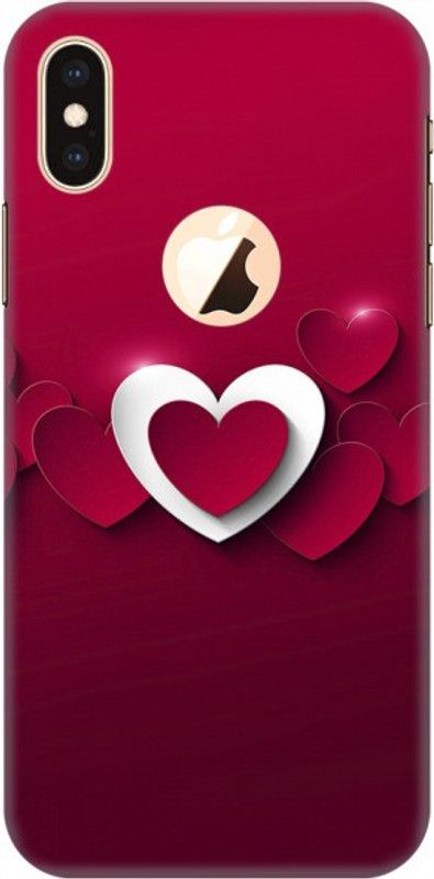 COBIERTAS Back Cover for Apple Iphone XS Max  (Red, White)