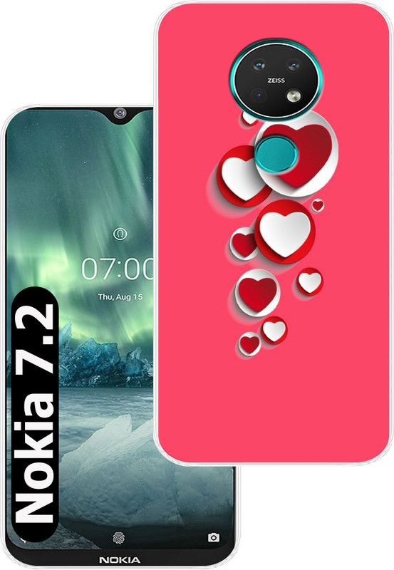 Goldista Back Cover for Nokia 7.2 , Nokia 6.2  (Multicolor, Flexible, Silicon, Pack of: 1)