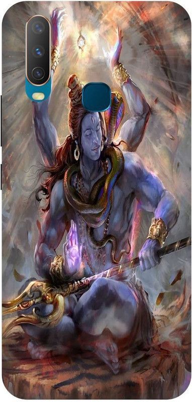 Zaplab Back Cover for Vivo Y15 , 1901, Har Har Mhadev,Shivaye Printed  (Multicolor, Hard Case, Pack of: 1)