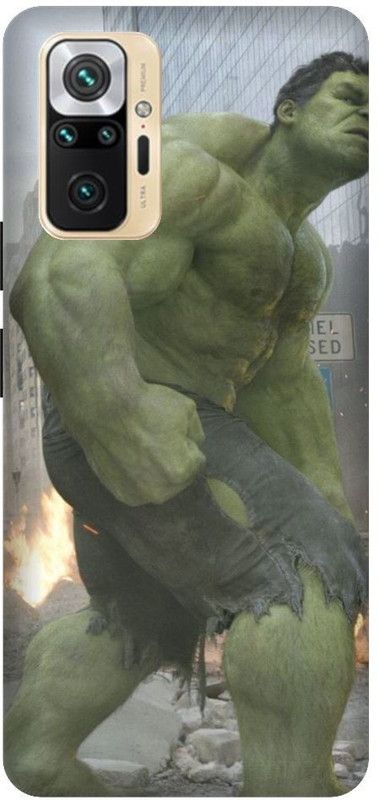GRAFIQE Back Cover for REDMI Note 10 Pro M2101K6P HULK, ANGRY HULK, HULK FACE, AVENGER, MARVEL, SUPERHERO  (Multicolor, Shock Proof, Pack of: 1)